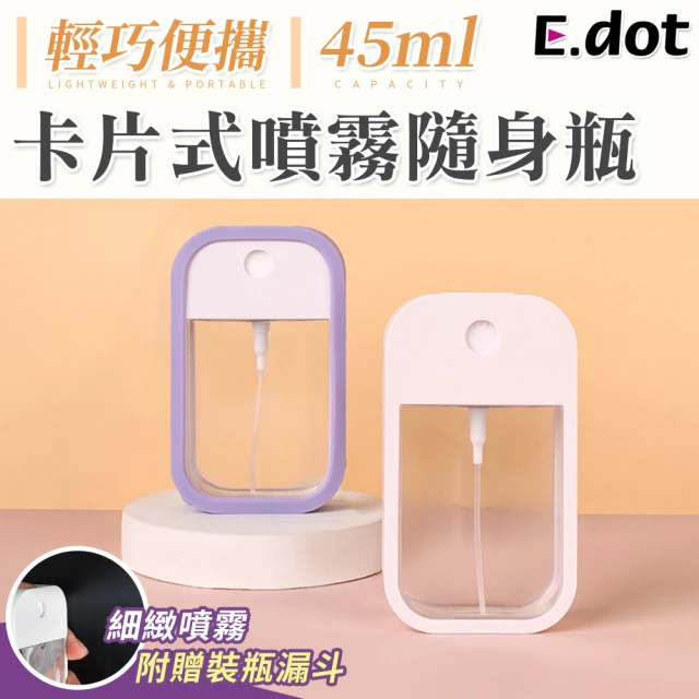 【E.dot】時尚防撞卡片式隨身噴霧瓶(附漏斗)