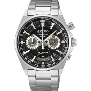 【SEIKO 精工】CS 賽車三眼計時手錶-41mm 送行動電源 畢業禮物(SSB397P1/8T63-00T0D)