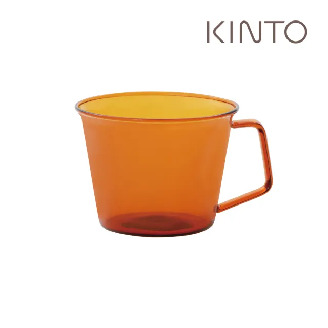 【Kinto】CAST AMBER琥珀色玻璃馬克杯 220ml