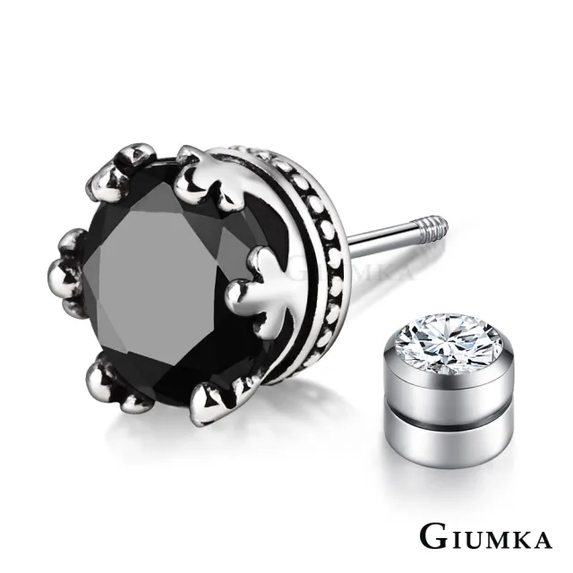 【GIUMKA】純銀耳環．白色情節禮物．男生