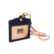 【OMC•植鞣革】職人通用橫式牛皮證件套94046(深藍)