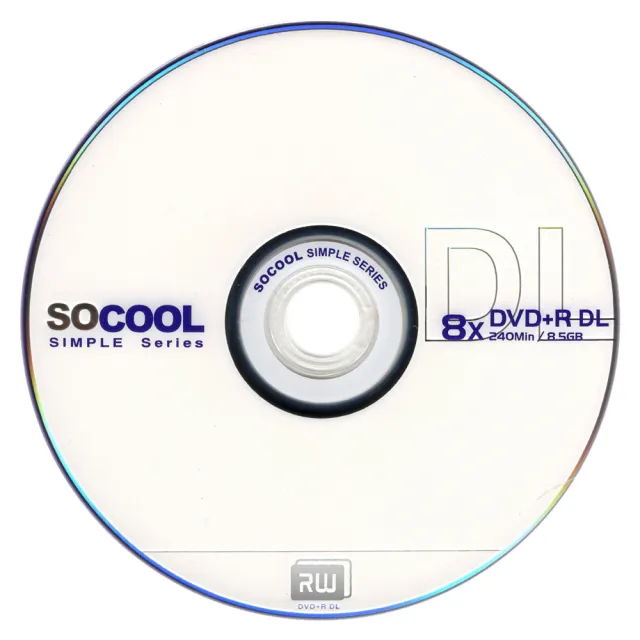 【SOCOOL】DVD+R 8X 8.5G DL 10片裝 D9 可燒錄空白光碟(國內第一大廠代工製造 A級品)