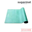 【加拿大Sugarmat】麂皮絨天然橡膠加寬瑜珈墊 3.0mm(深邃湖泊 Serenity Blue Suede)