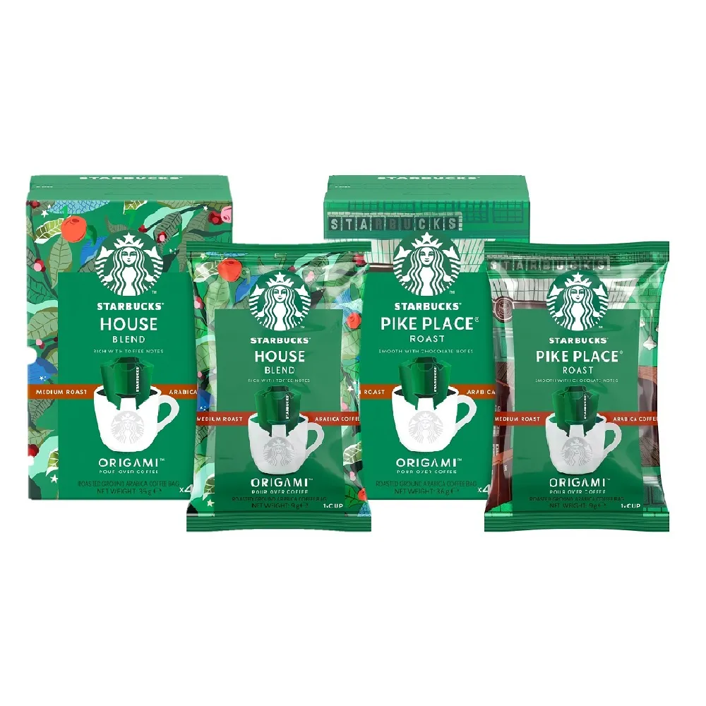 【STARBUCKS 星巴克】濾掛咖啡4入/盒(派克市場/家常)