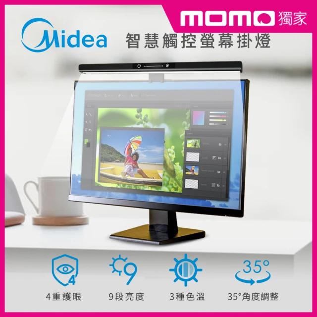 【MIDEA 美的】智能護眼螢幕掛燈(MD-4.5TW)