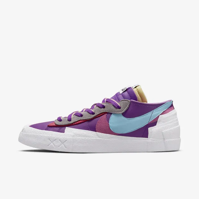 【NIKE 耐吉】BLAZER LOW SACAI KAWS 三方聯名 限量 低筒 紫色(DM7901-500)