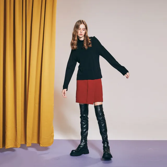 【ICHE 衣哲】Cop.Copine 法國原裝進口造型上衣-知識黑