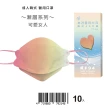 【盛籐天心】韓版4D成人醫療口罩2盒組(漸層系列 單片包裝/10入/盒)