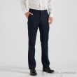【ROBERTA 諾貝達】男裝 修身剪裁 時尚條紋商務西褲 平口(藍)