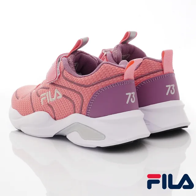 【童鞋520】FILA童鞋-輕量慢跑鞋款(3-J806V-514粉-19-24cm)