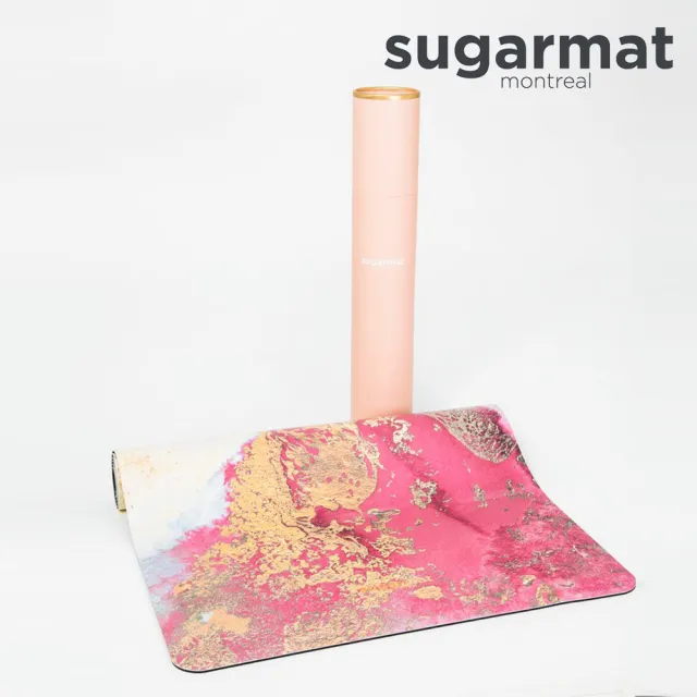 【加拿大Sugarmat】頂級加寬PU瑜珈墊 5.0mm(追夢者粉色 Dream Catcher)
