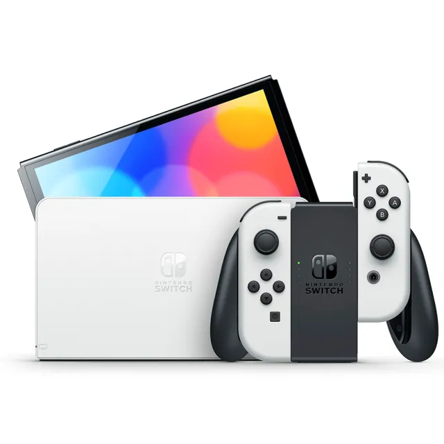 【Nintendo 任天堂】Switch OLED款式 白色 主機(台灣公司貨).