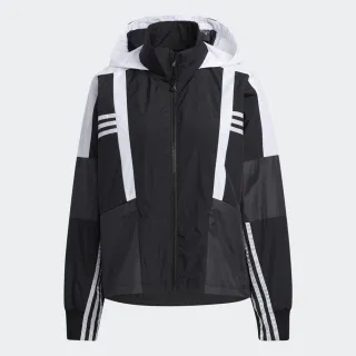 【adidas 愛迪達】外套 運動外套 休閒外套 女外套 黑 STR W JKT COLOR(H09730)