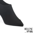 【HELENE SPARK】極簡摩登彈力羊皮尖頭高跟踝靴(黑)