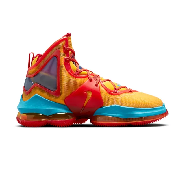 【NIKE 耐吉】LeBron 19 男鞋 橘紅色 氣墊 避震 運動 籃球鞋 DC9342-800
