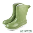 【GREEN PHOENIX 波兒德】女款繽紛色彩吸震減壓防水中筒雨靴/雨鞋(粉紅、綠色、棕色、黑色)