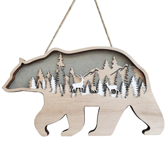 北歐森林動物造型木質裝飾掛飾/擺件(耶誕交換禮物 生日禮物)