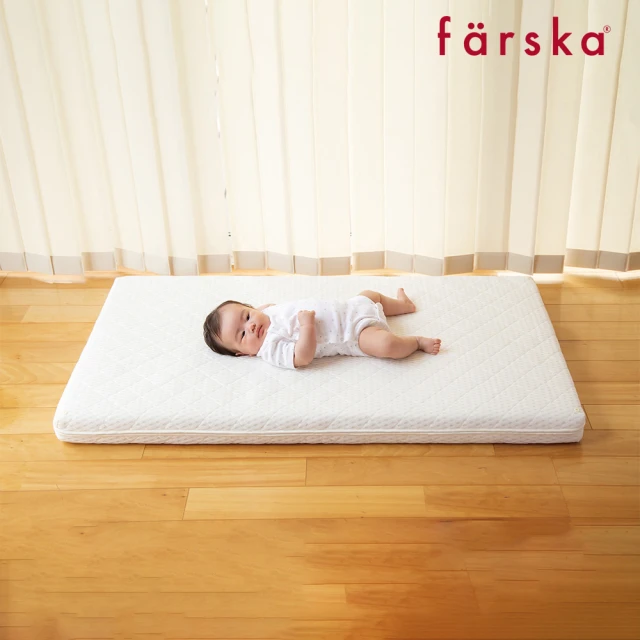 【Farska】airclean 3D透氣輕洗二用式床墊(柔軟乳膠/透氣纖維/適用童趣森林嬰兒床)