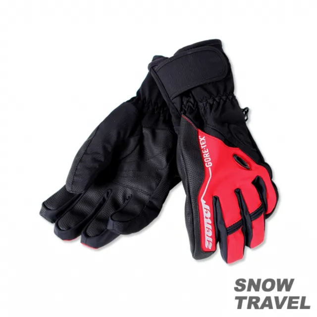 【SNOW TRAVEL】PRIMALOFT+GTX 防水保暖手套(紅色)