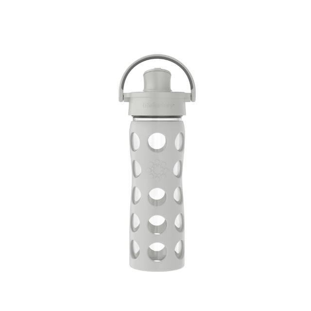 【lifefactory】灰色 掀蓋玻璃水瓶475ml(AFCN-475-GY)