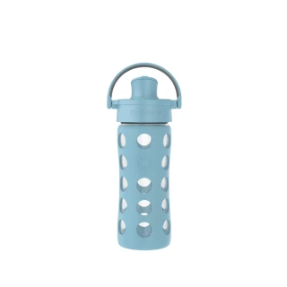 【lifefactory】單寧藍 掀蓋玻璃水瓶350ml(AFCN-350-DNLB)