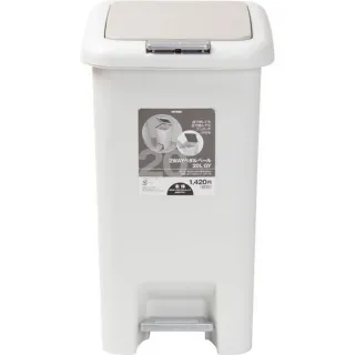 【NITORI 宜得利家居】垃圾桶 20L 踏板按壓2用 GY 垃圾桶