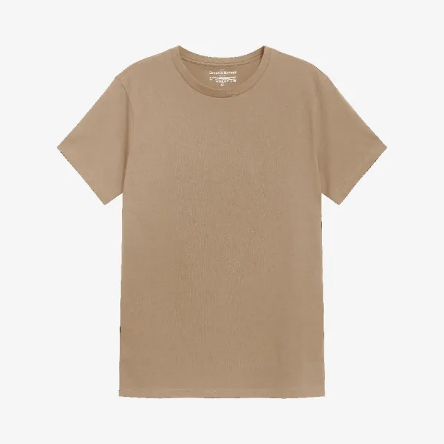 【Bread & Boxers】Crew-Neck Cotton 純有機棉男用圓領T - 卡其 素t 短t t恤 圓領 短袖上衣