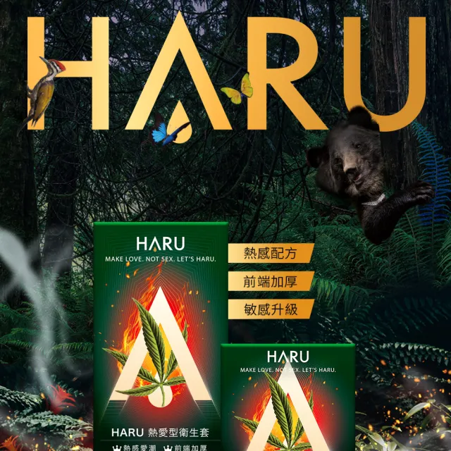 【HARU 含春】STEAMY 熱愛型保險套綜合組 10入*2盒(共20入)