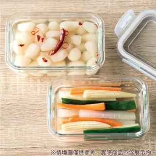 【NITORI 宜得利家居】耐熱玻璃保存容器 1040ml 長方形(玻璃保存容器)