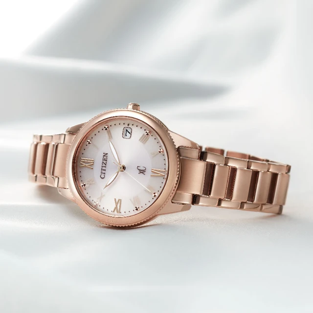 CITIZEN 星辰 XC 亞洲限定推薦款 光動能女錶 送行動電源 開學(EO1232-56W)