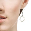 【大東山樑御珊瑚】時尚小資-環珠珍珠耳環項鍊組(3-3.5mm)