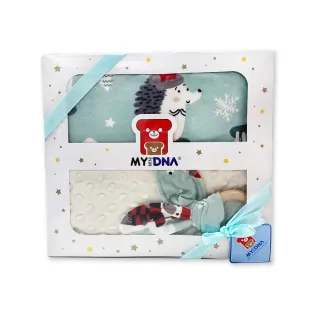 【MY+DNA 熊本部】法蘭絨舒適蓋毯禮盒組-滑雪熊(B0023-01-04)