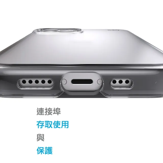 【Speck】iPhone 13 6.1” Presidio Perfect-Clear Geo 透明抗菌4米防摔保護殼 黑框(iPhone 13 保護殼)