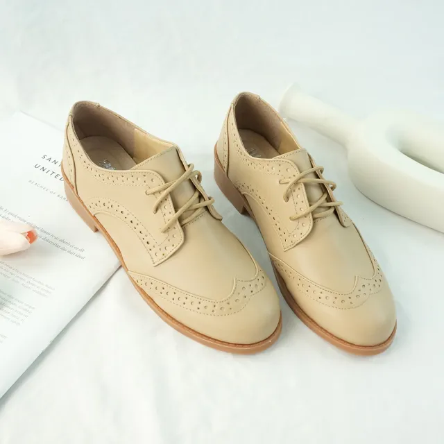【Material瑪特麗歐】女鞋牛津鞋 加大綁帶復古紳士鞋 MA女鞋 TG52842(牛津鞋)
