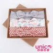 【UNICO】兒童 歐美系髮帶禮盒裝-兔子印花風(配件/飾品)