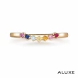 【ALUXE 亞立詩】10K 簡約造型 鑽石項鍊/戒指(四款任選)