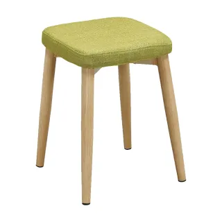 【obis】寇奇綠色布面方椅凳