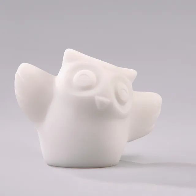 【Gallery Chuan 筌美術】青春夥伴(貓頭鷹 複合石材 送禮 藝品)