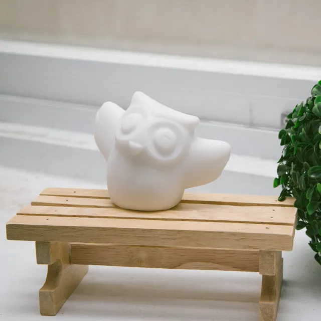 【Gallery Chuan 筌美術】青春夥伴(貓頭鷹 複合石材 送禮 藝品)