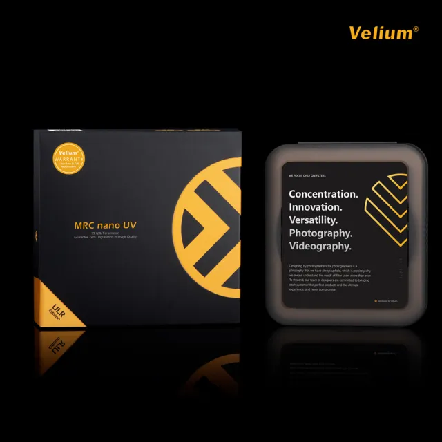 【Velium 銳麗瓏】MRC nano 8K 多層奈米鍍膜 高透度高精度 82mm UV 保護鏡(總代理公司貨)