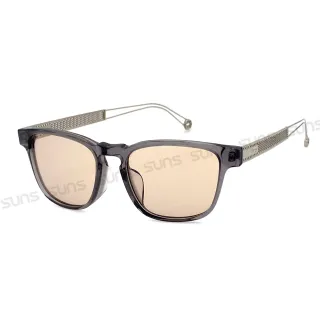 【SUNS】濾藍光眼鏡 時尚方框簍空輕量設計-灰框 抗紫外線UV400(阻隔藍光/保護眼睛/台灣製/標準局檢驗合格)