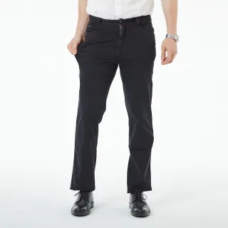 【NST JEANS】歐系修身小直筒 柔軟好彈性 四季款 男休閒黑褲(385-6548)