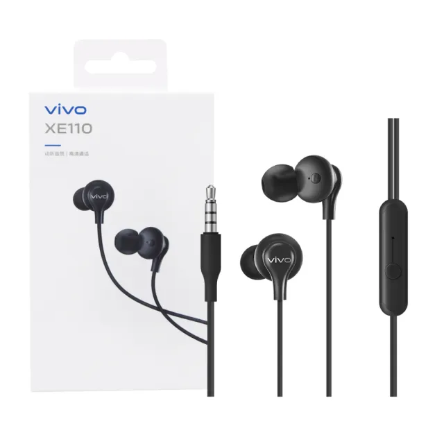 【vivo】原廠 XE110 入耳式 3.5mm 線控耳機(盒裝)