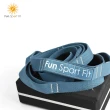 【Fun Sport】浪我去旅行-海印象瑜珈鋪巾+拉筋繩-藍(瑜珈鋪巾 鋪巾 瑜珈)