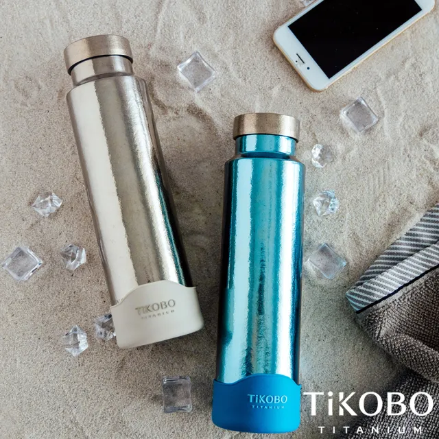 【TiKOBO 鈦工坊】鈦水壺 純鈦 運動保溫杯／保溫杯／隨行瓶 460ml 五色可選(贈杯套)