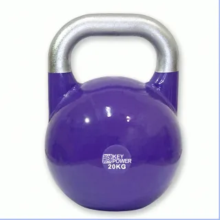 【氣魄 KEY POWER】競技壺鈴-20KG 磨砂握把(好握平衡/動作更穩定/Kettlebell 20KG)