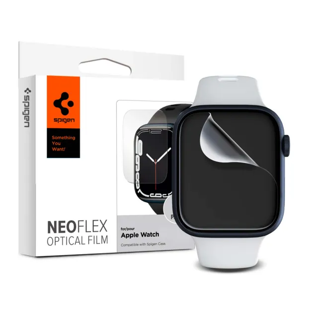 【Spigen】SGP Apple Watch   S9/8/7 - 45mm Film NeoFlex -極輕薄防刮保護貼(3入組)