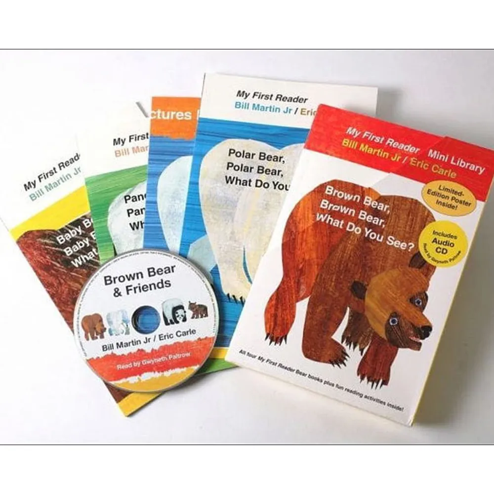 Brown Bear  Brown Bear  What Do You See? （My First Reader Mini Library）（4平裝+1CD）