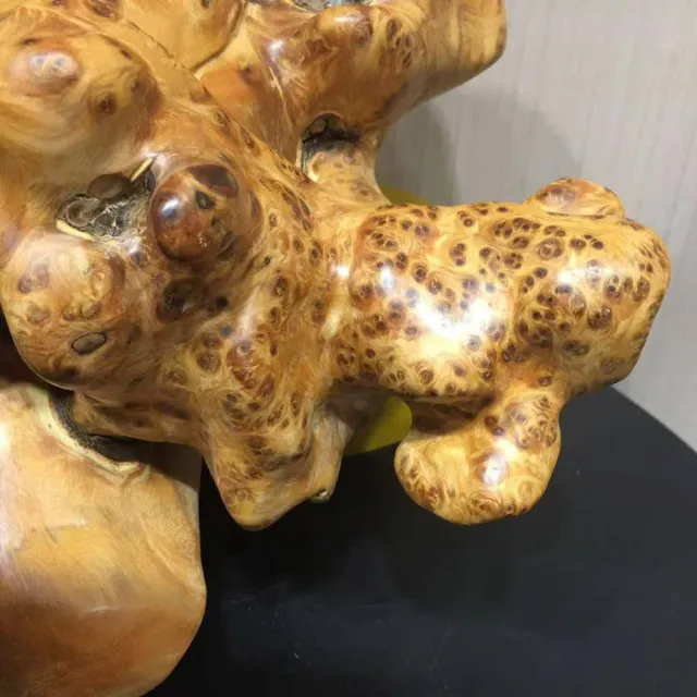 【桃花源創意工坊】飛天彌勒崖柏瘤(木雕藝術/禮品/居家擺飾/玄關)
