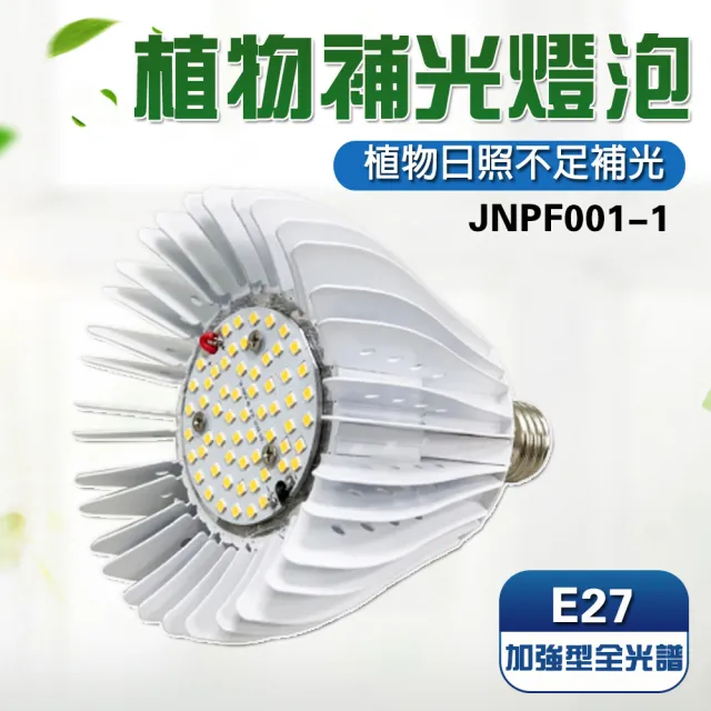 【JIUNPEY 君沛】40W 加強型光譜E27植物燈泡(植物生長燈)